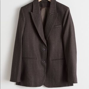 &Other Stories Pinstripe Wool blazer